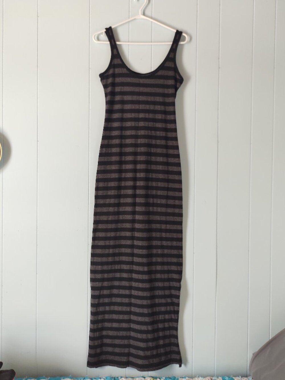 Tag Striped Maxi Dress